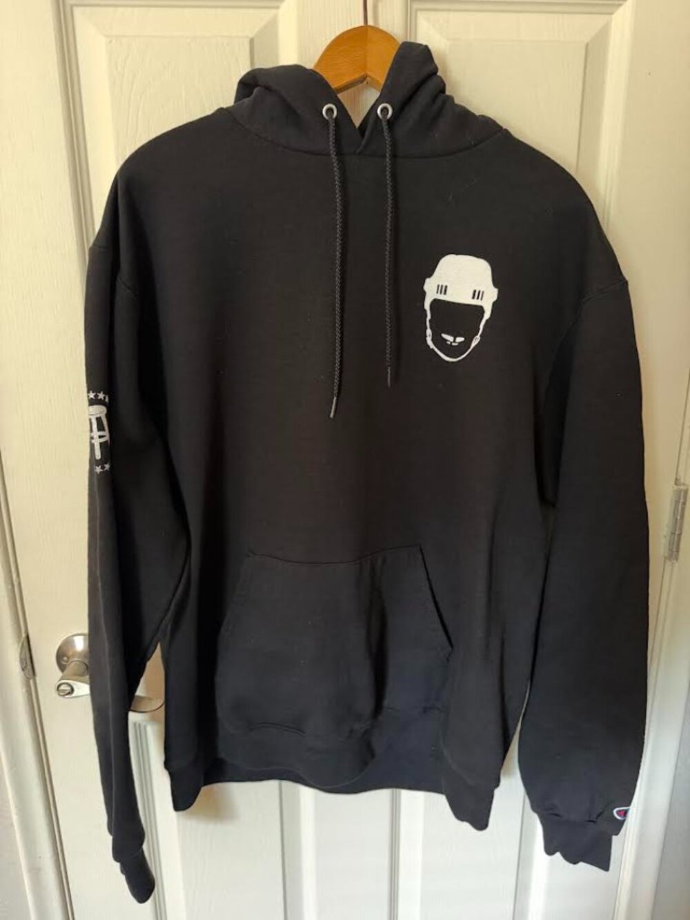 Barstool Spittin Chiclets x Danbury Trashers Hoodie Champion Large